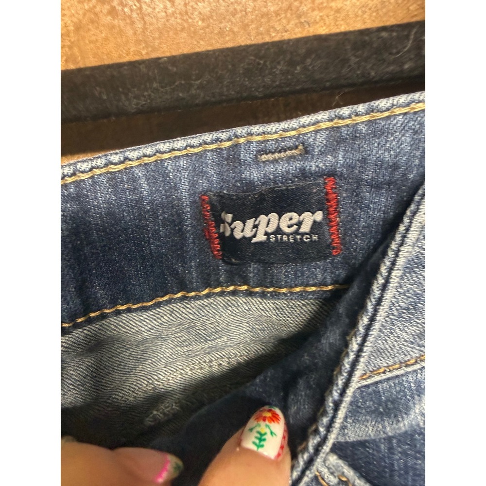 Silver Jeans Co Suki Mid Rise Straight Leg Super Stretch Blue Denim Jeans Sz 30 - Picture 3 of 9